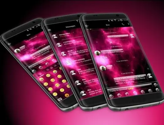 SMS Messages GlassNebula Theme android App screenshot 1