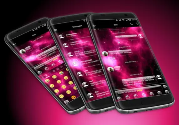 SMS Messages GlassNebula Theme android App screenshot 7